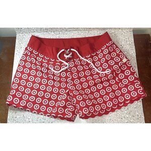 Target Bullseye Brand Swim Board Shorts Promo Red Logo Womens Size XL 1 Pocket